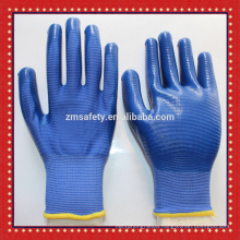 13G U3 Zebra Liner Anti Oil Honeycomb Garden Gloves With Nitrile Coated